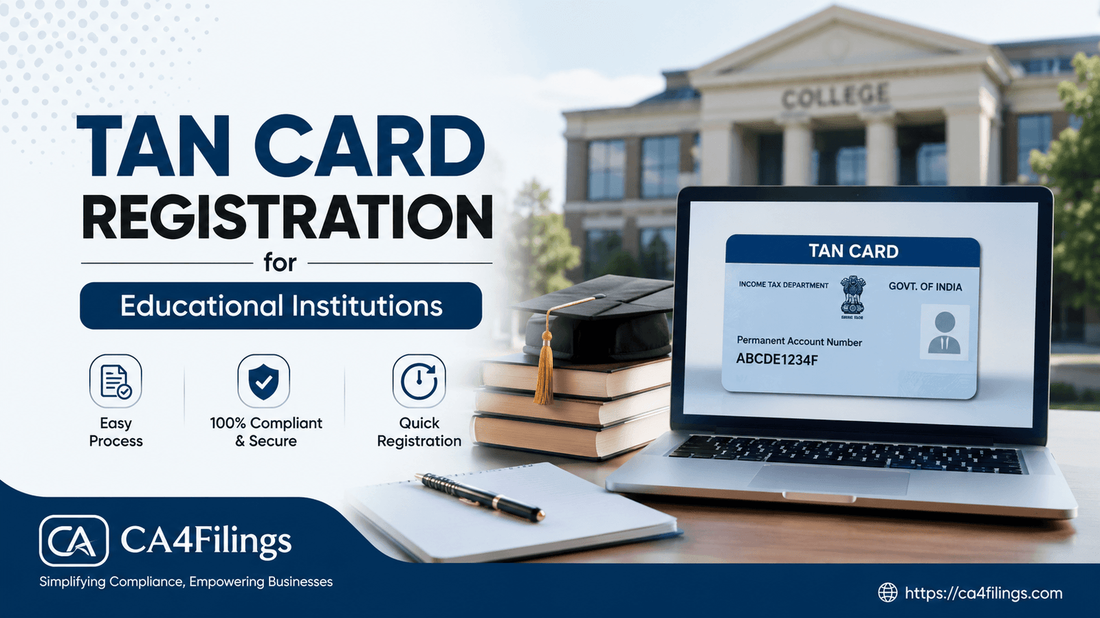 TAN Card Registration for Educational Institutions