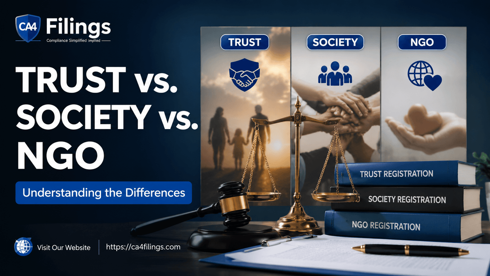 Trust vs. Society vs. NGO: Understanding the Differences